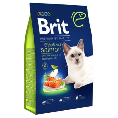 Brit Premium Sterilized τροφες στειρωμενης γάτας με σολομο