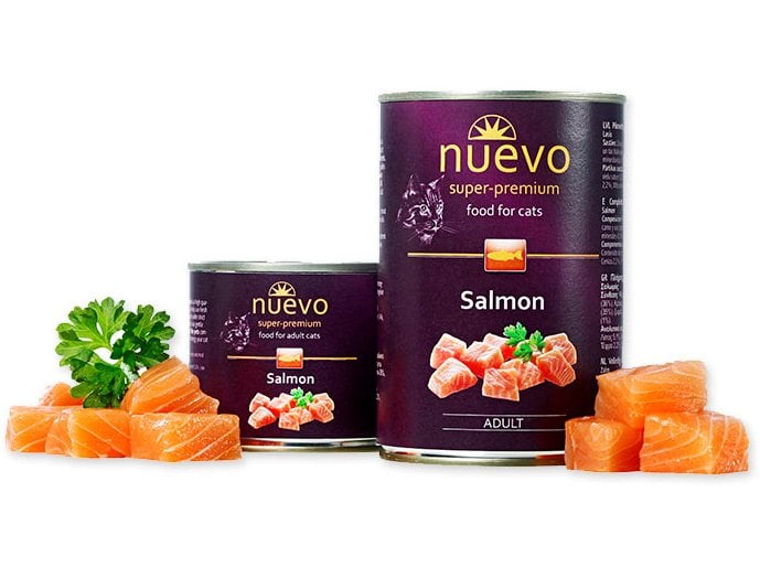 Nuevo Salmon κονσερβες ενηλικης γατας σολομος