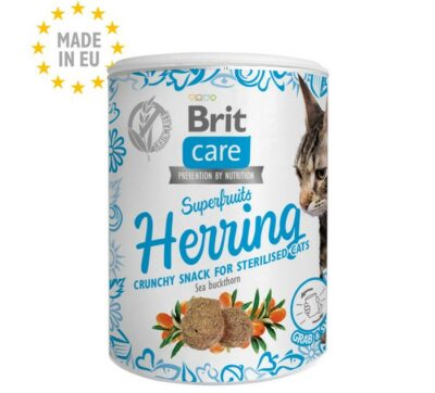 Brit Care snack Superfruits Herring σνακ για στειρωμενες γατες