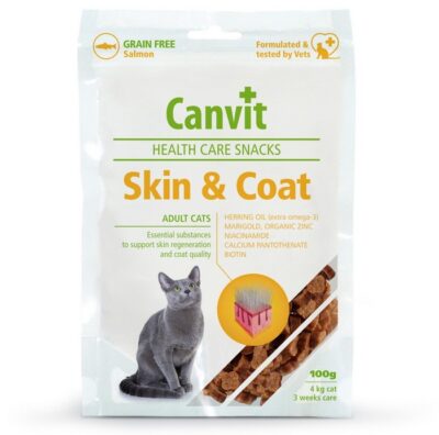 συμπληρωμα διατροφης Canvit Hair & Skin σνακ για γατες τριχωμα