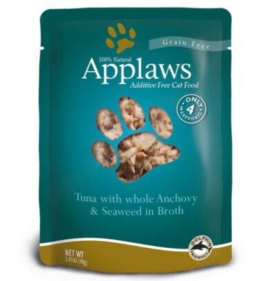 Applaws Tuna anchovy Seaweed υγρες τροφες γατων τονος αντζουγια φυκια