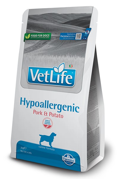 VetLife σκυλου Hypo allergenic Pork Potato