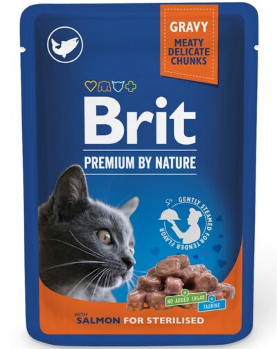 Brit Premium sterilised φακελακι για στειρωμενη γατα σολομος