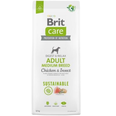 Brit τροφη Care Sustainable Adult Medium μεσαιας φυλης κοτοπουλο & εντομα