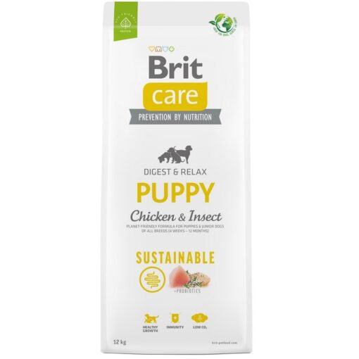 superpremium τροφες για κουταβια Brit Care Sustainable Puppy με κοτοπουλο & εντομα