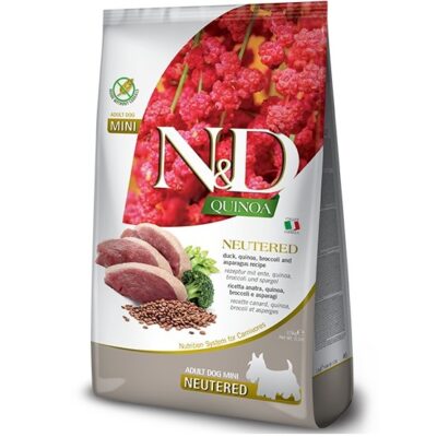 N&D Quinoa Neutered Adult Mini για ενηλικους στειρωμενους σκυλους μικρης φυλης