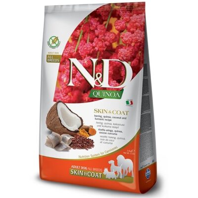 N&D Quinoa Skin Coat Herring σκυλων