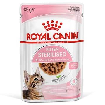 Royal Canin Kitten Sterilised υγρες τροφες φακελακια για στειρωμενα γατακια