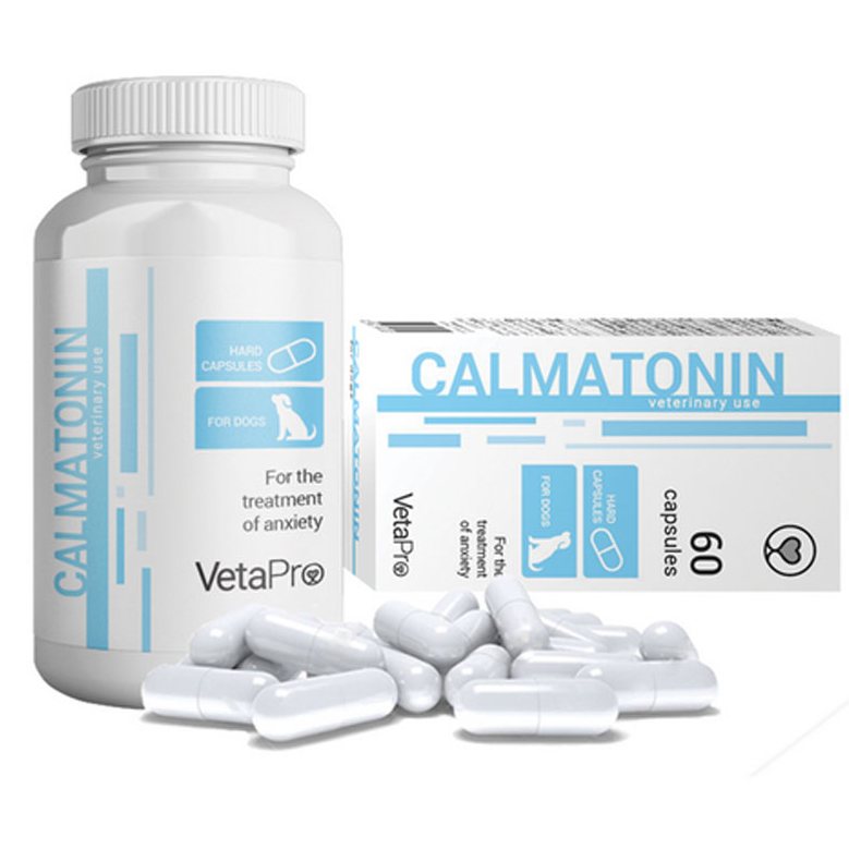 VetaPro Calmatonin συμπλήρωμα διατροφής σκυλου Αγχος-Φοβιες