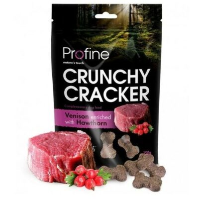 Profine grain free Crunchy Cracker 150gr Venison with Hawthorn λιχουδιες ελαφι κραταιγος για σκυλο