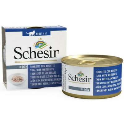 Schesir Tuna - Whitebaits κονσέρβα γάτας με τόνο & αθερίνα