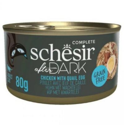 Schesir After Dark Wholefood υγρή τροφή κοτόπουλο με αυγό ορτυκιού