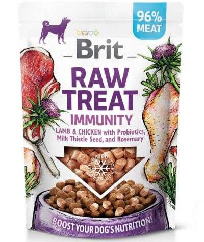 Brit Raw Immunity Lamb Chicken κατεψυγμένη λιχουδιά και Topper