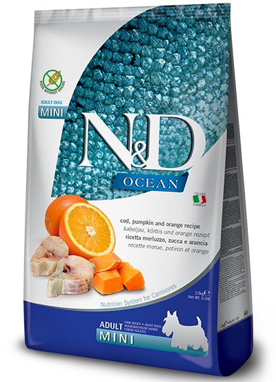 N&D Ocean Codfish Pumpkin Orange τροφή σκύλων