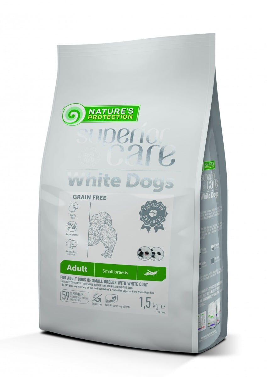Natures Protection White Dogs GF ξηρή τροφή σκύλων με έντομα