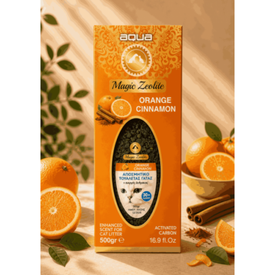 Aqua Magic Zeolite Orange & Cinnamon Ζεόλιθος για Άμμο Γάτας 500g