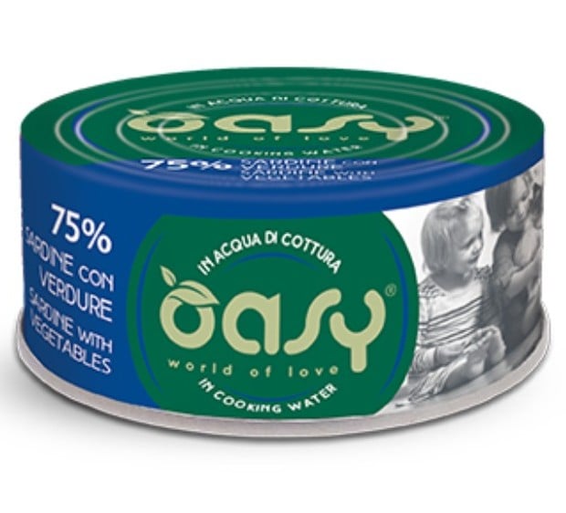 Oasy κονσερβα γατας More Love Sardine & Vegetables σαρδέλα