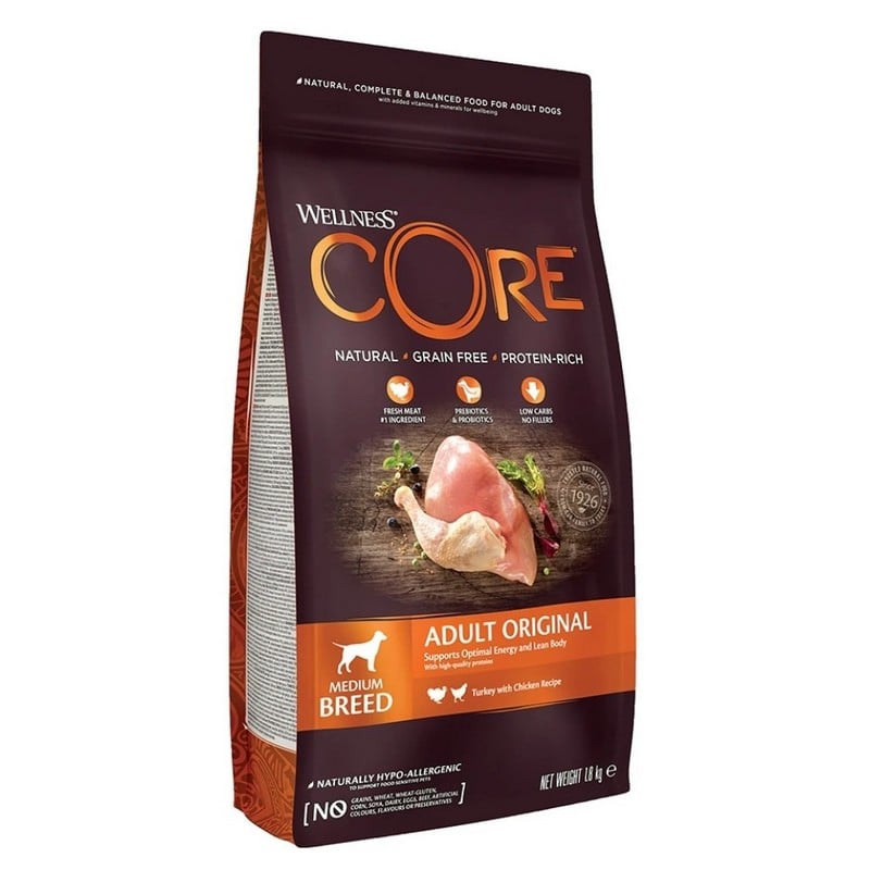 Wellness CORE Adult Original, Turkey & Chicken Ενήλικων Σκύλων