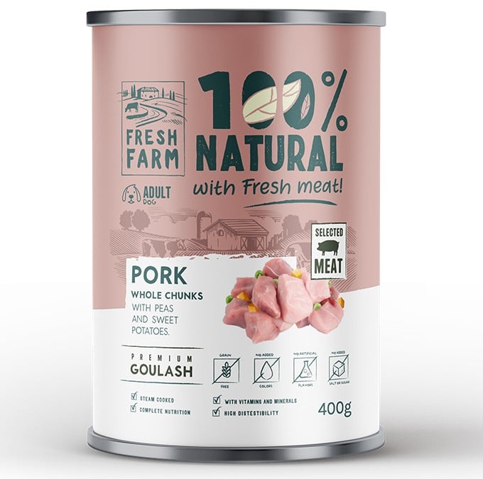 Fresh Farm Pork Goulash Grain Free μονοπρωτεινική κονσέρβα