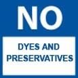 no dyes and preservatives
