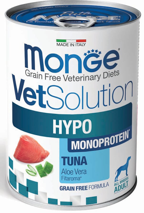 Monge Hypo Monoprotein Tuna Canine – Υποαλλεργική Κονσέρβα Σκύλου (τόνος)
