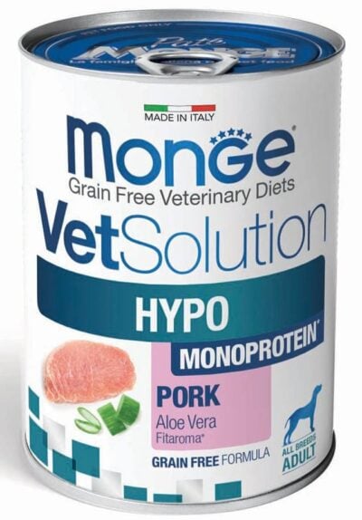 Monge Vetsolution Hypo Monoprotein Pork Canine – Υποαλλεργική Κονσέρβα Σκύλου