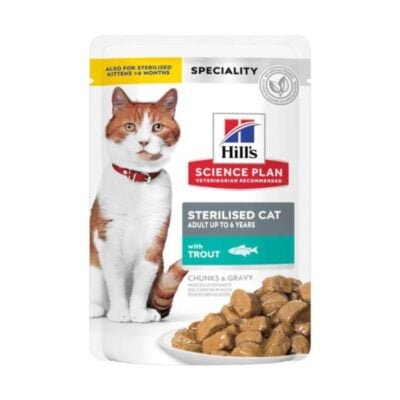 Hill’s Science Plan Sterilised Cat Young Adult με Πέστροφα