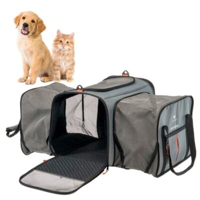 Ferplast Voyager Carrier Pro επεκτεινόμενη τσάντα μεταφοράς για σκύλους & γάτες