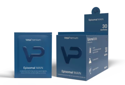 VetAPro Episomal MAIN συμπλήρωμα διατροφής με παγκρεατικά ένζυμα και βιταμίνη Β12 για σκύλους και γάτες