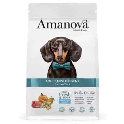 Amanova Adult Mini Exigent Iberian Pork Grain Free Ξηρά Τροφή για Ενήλικους Μικρόσωμους Σκύλους