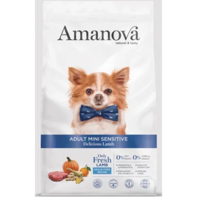 Amanova Adult Mini Sensitive Delicious Lamb Ξηρά Τροφή για Ενήλικους Μικρόσωμους Σκύλους