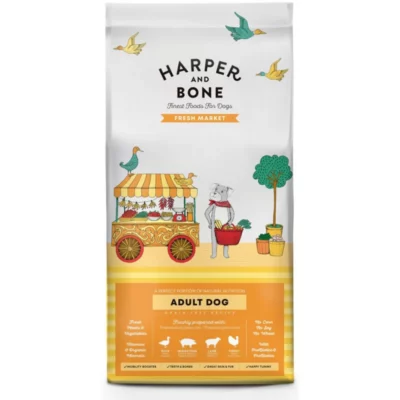 Harper & Bone Adult Medium Large Fresh Market: Ολιστική Ξηρά Τροφή Σκύλου