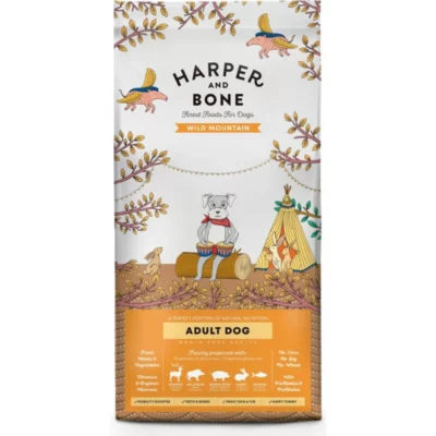 ???? Harper & Bone Adult Medium Large Wild Mountain: Ολιστική Ξηρά Τροφή Σκύλου