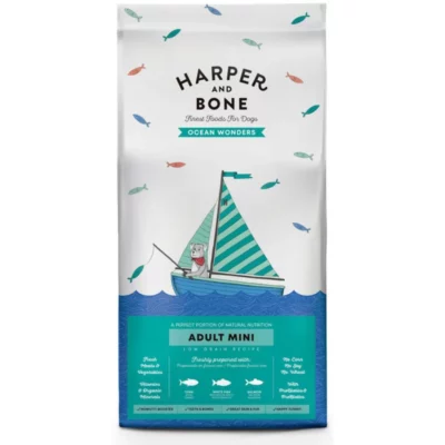 Harper & Bone Adult Mini Ocean Wonders: Ολιστική Ξηρά Τροφή με Ψάρι για Μικρόσωμους Σκύλους