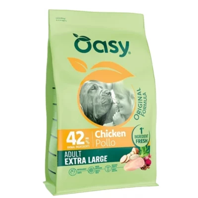 Oasy Adult Extra Large Chicken τροφή σκύλου με κοτόπουλο για γιγαντόσωμες φυλές
