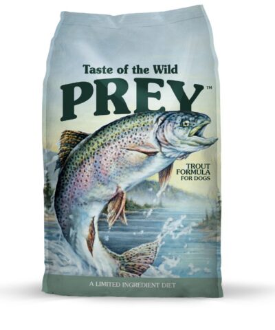 Taste of the Wild PREY Trout είναι μια grain-free τροφή σκύλου περιορισμένων συστατικών